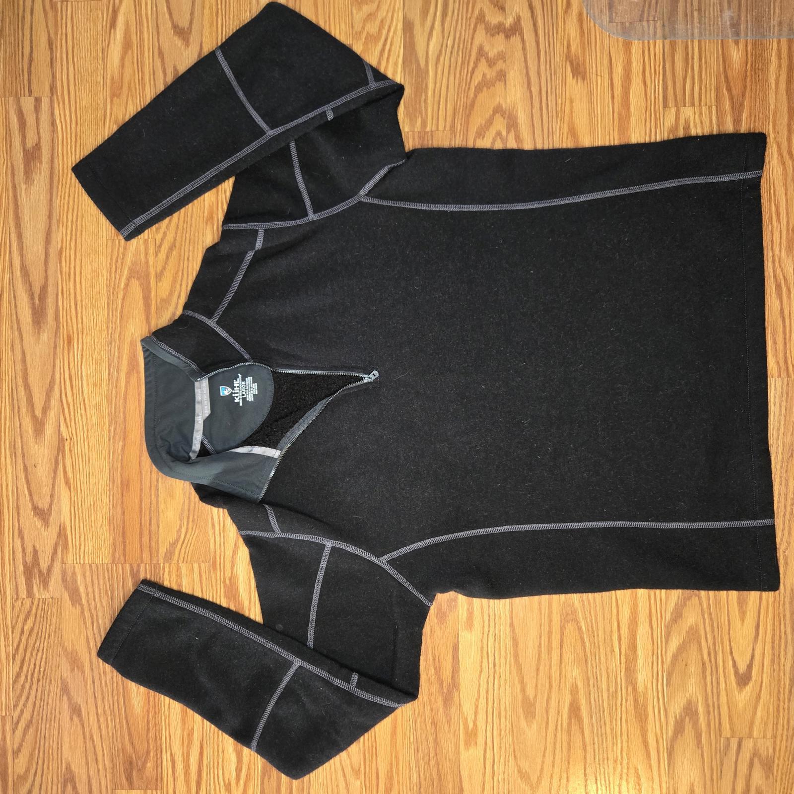 Kuhl Mens Black Fleece Zip Jacket Size Large